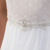 beaded bridal belt, elegant bridal belt, fully beaded belt, vintage bridal belt, rhinestone accessory ,chiffon bridal gown , custom bridal gown , bridal gown with lace sleeves , wedding bridal gowns , sleeved bridal gowns