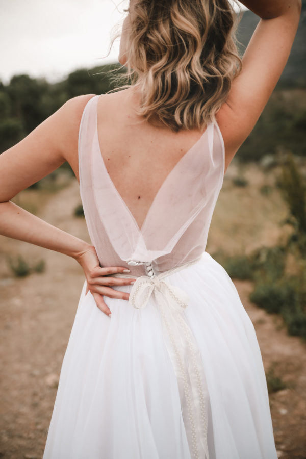 Tulle ballgown, grand ball gown, pink, gathered