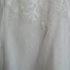Swiss dot dress, flat lace floral dress, lace sheath wedding dress, open tulle back, Swiss dot tulle skirt,