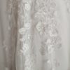 Beaded lace wedding dress, dress with pockets, back straps dress, spaghetti straps dress, beaded lace a line dress,