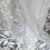 crep back satin sheath dress, crossed floral straps, floral lace dress, deep v-neck dress, floral lace sheath dress,