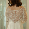 star lace bridal gown, new bridal gown, star lace, chiffon skirt, chiffon and lace