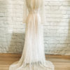 Glamorous Bridal Gown full sequined bridal gown, beaded tulle, dress with slit, sleeves with sequins, sparkly