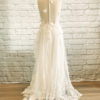 tulle back with buttons, lace skirt wedding dress, sweetheart neckline, buttons down back, beaded lace dress,