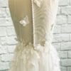 tulle back with buttons, lace skirt wedding dress, sweetheart neckline, buttons down back, beaded lace dress,