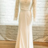 mock neck wedding dress