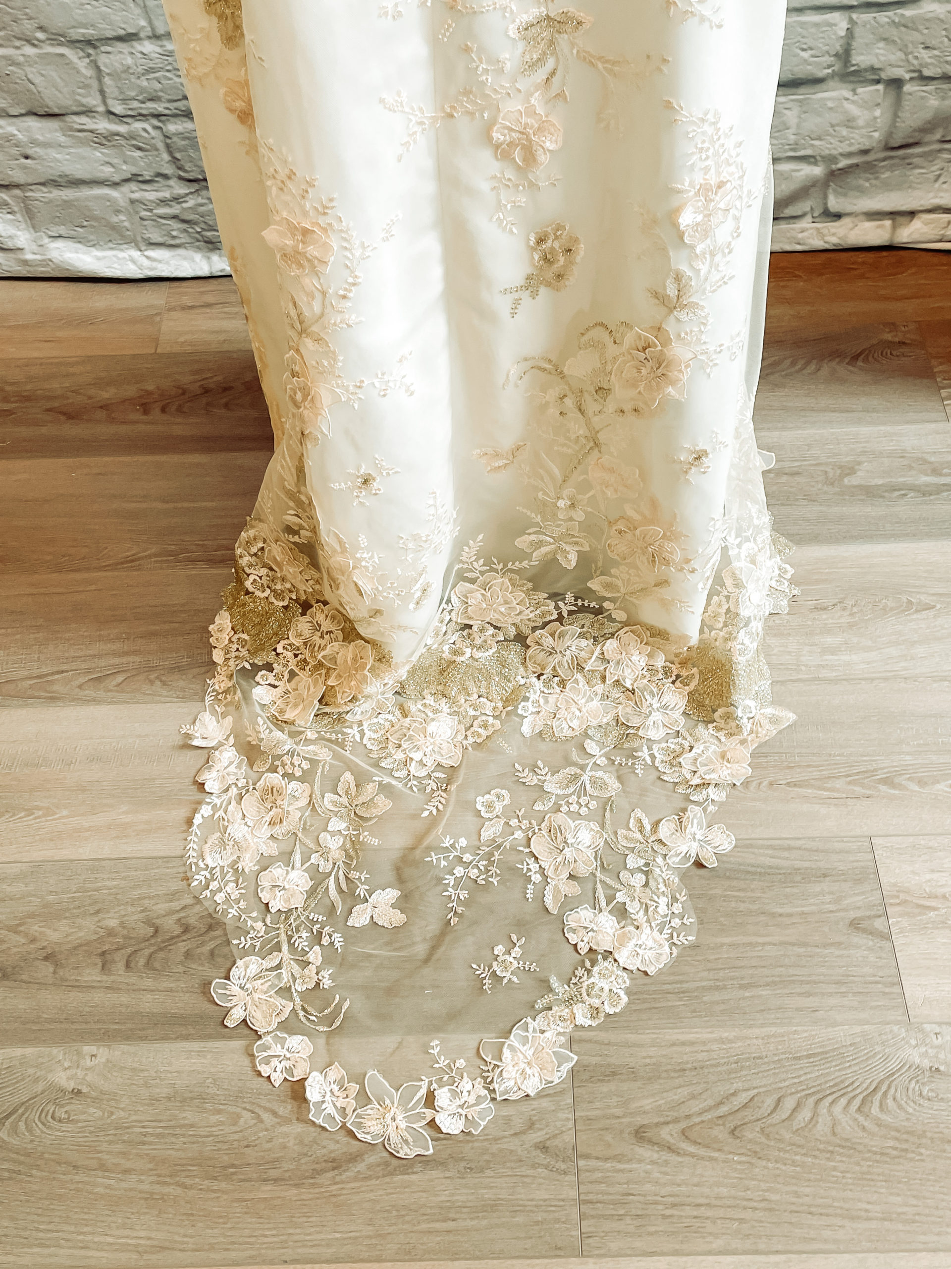 Gold wedding dress