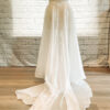 organza ruffle bridal skirt