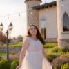 off the shoulder glitter gown soft tulle bridal skirt