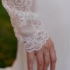 mock neck wedding dress