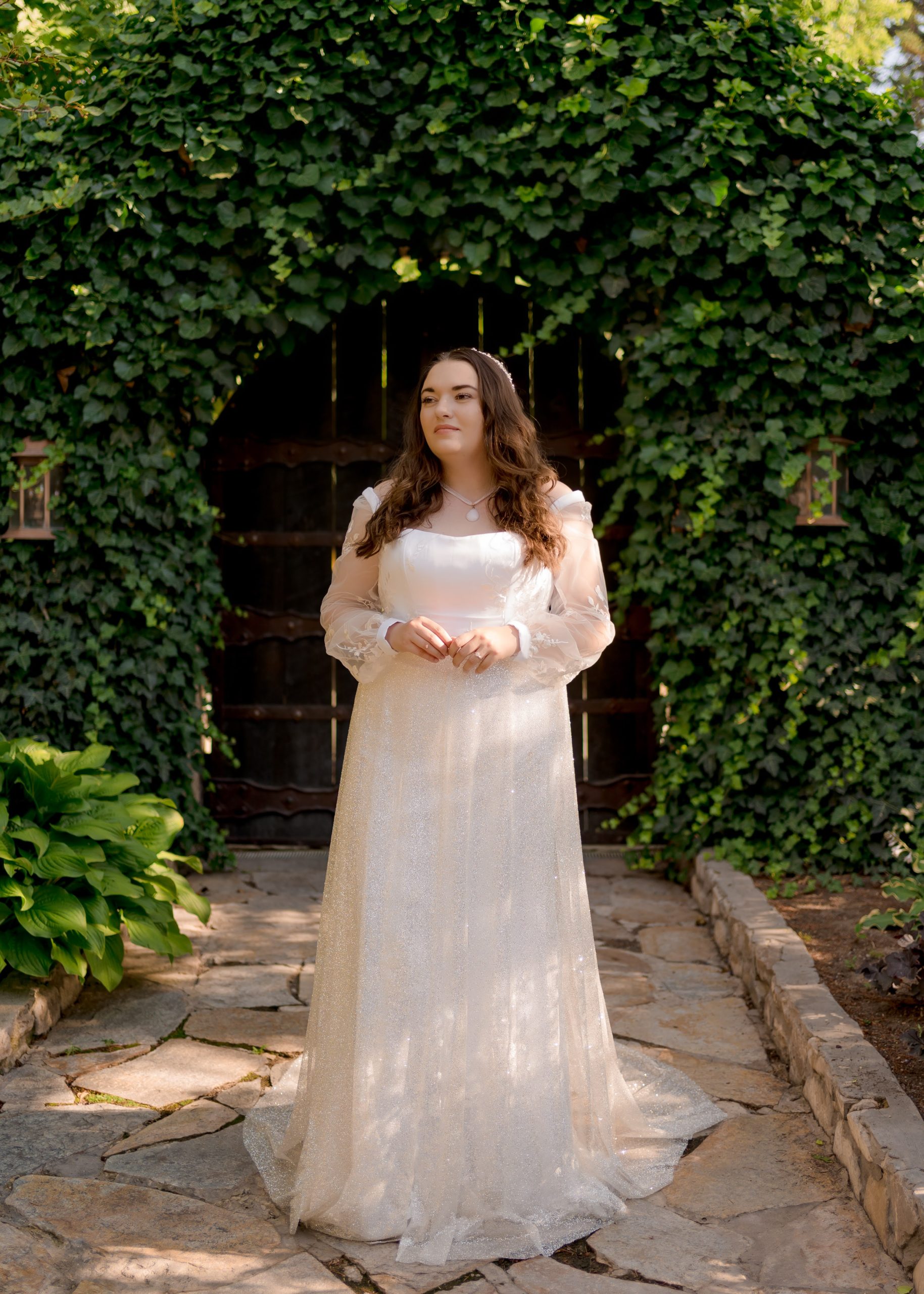 A-line White Ivory Elegant Weeding Dresses, Princess Summer Free Custo –  SposaBridal