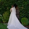 Long train wedding dress