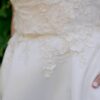 Long train wedding dress