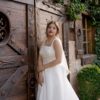 Long train wedding dress