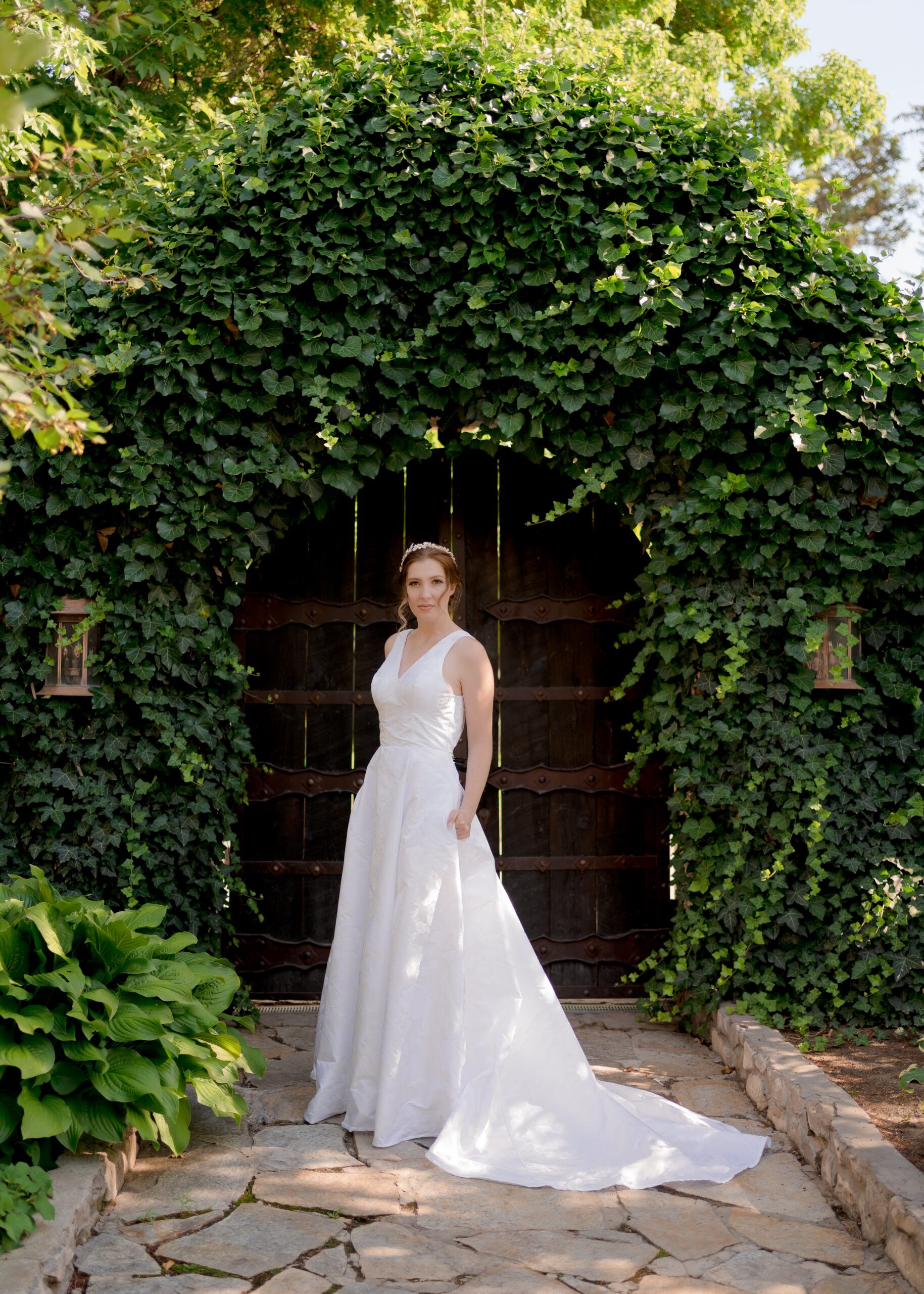 jacquard wedding dress